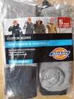 Dickies Boot Length Crew Cotton Blend Performance Thermal Socks Shoe Sz 6-12 4pk