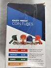 40 Assorted Flat Coin Wrappers-4 Coin Sorters Tubes Penny nickel dime quarter