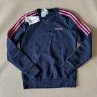 Adidas Women s Essentials 3-stripes Pullover Sweatshirt Women   s Small  Nwt read