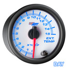 Used Glowshift White 7 Color 1500 Pyrometer Egt Gauge W Sensor Probe