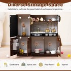 New Lifezeal Kids Pretend Play Kitchen Wooden Toddler Playset Blackboard