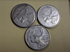 Lot Of 3 Canada Silver Quarter  800 Circulated From 1952 And 1957 Km 44   52