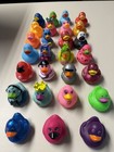 Lot Of Mini Rubber Duck Figurines  Assorted Colors   Designs