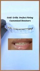 Retainer With Gold Trim  Affordable Keep Teeth From Shifting While Turning Heads