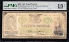 Genuine Rare 1863  10  lincoln  Greenback Us Legal Tender Note  Pmg 15 n  81774