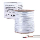 Rg59 Coaxial Cable Siamese 20awg  18 2 Power Bulk Wire For Cctv Security Camera