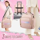 Women s Large Pink Travel Makeup Bag   Cosmetic Organizer W  4 Detachable Boxes