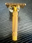 Vintage 1930   s Gillette New Deluxe Safety Razor fat Common Bar Handle