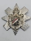 Vintage Heraldic Family Crest Brooch Pin Badge Coat Of Arms