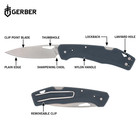 Gerber Gear Greatest Hits 3 Piece Clip Folding Knife Set New Lst Paraframe I Air