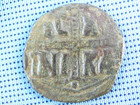 Byzantine  jesus Christ  Standing  Gospel  Anonymous Follis 1034-1041 Ad -bc12