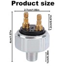 Low Pressure Hydraulic Brake Light Switch  1 8  Npt Universal Port Silver 