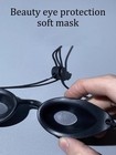 Flexible Tanning Bed Goggles Eye Protection Uv Black Soft Sunbathing