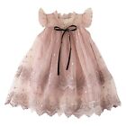Toddler Girls Tutu Dress Princess Lace Mesh Tulle Dress Sleeveless Floral Dress