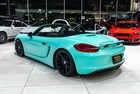 2013 Porsche Boxster Spyder  Low Miles  Tiffany Blue Wrap  Comfort Seat