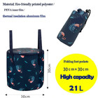 Collapsible Bucket For Soaking Feet  Portable Travel Foot Bath Tub  Blue
