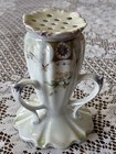 Antique    r S Prussia    Porcelain Hatpin Holder    Red Mark    13 Hole    Beautiful 