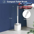 Toilet Brush Set 2 Pack Bathroom Cleaning Supplies Toilet Bowl Brush Holders