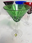 Waterford Lismore Coloured Martini  Set Of 4 Crystal Glasses - Never Used  2013 