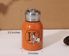 Herm  s Orange Stainless Steel Insulated Bottle 300ml Boutique Exclusive Gift