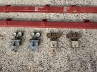 Vintage Retro Industrial Adjustable Sliding Door Rollers With 16    Of Track