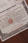 Vintage Wwii 1943 Series E  50 United States Savings Bond - War Bond Ephemera