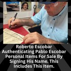         Pablo Escobar Personal Item Briefcase W coa True Crime Narcos Colombia