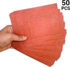 50 Pcs Vintage Envelopes Red Brown Retro Style Kraft Paper Envelope For Mail Let