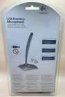 Logitech Usb Desktop Microphone Pivoting Noise Canceling For Pc mac