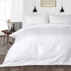 Glorious Duvet Collection 100  Cotton 1200 Tc Select Us Size White Striped