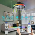 Tcfundy Flush Mount Led Ceiling Fan With Light  App Control W  Bluetooth Speaker