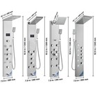 Vevor Led Shower Panel Tower Massage System Rain waterfall Jets Stainless Steel