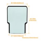 Clear Front Windshield Door Glass For Takeuchi Tl8 Tl10 Tl130 Tl150  0880865301