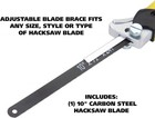 True Close Quarter Hacksaw  Cut Through Wood  Pvc  Foam  Brass  And More 10 Inch