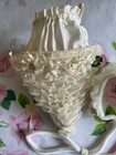 Antique Child Baby Bonnet With Matching Cinched Umbrella Purse Please Read