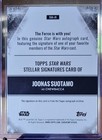 2025 Topps Star Wars Smugglers Outpost Chewbacca  ssa-js Stellar Signatures Auto