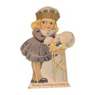Lot Of 3 1920-1930 Greeting Cards Easter   Valentine Cut-out Stand-up Cards