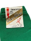 Nos Vintage Stirrup Athletic Socks Green   White Striped