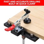 Metal Concealed Hinge Jig With Quick Clamp And Dust Vacuum Adapter - 35mm 