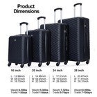 Travelhouse 4-piece Hardshell Luggage Set Lightweight Suitcase Tsa Lock Spinner