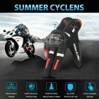 Motorcycle Gloves Carbon Fiber Touch Screen Motorbike Cycling Full Finger Gloves