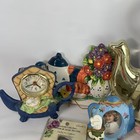 Teapot Collector Huge Gift Lot Clock Picture Frame Decor Spoons Teatanic Stamps