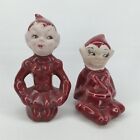 Mcm Christmas Pixie Elf Set Of 2 Gilner Made In Usa 1940s