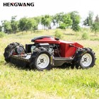 Hw Remote Control Lawn Mower 45   Climbing Adjustable Mowing Height Four-w 196-55