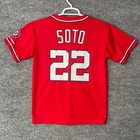 Washington Nationals Juan Soto 22 Jersey Youth Xl Red Originals Something Inked
