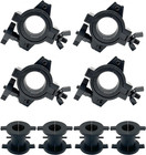 Stage Lighting Truss Clamp Set  Fits 25mm  38mm  50mm Pipes  44lbs Capacity