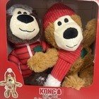 Kong Wild Knots Dog Toy Play Pack     2 Pack  Durable Plush With Rope   Squeaker