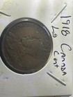 Six  6  Canadian Large One Cent Pieces Various Dates