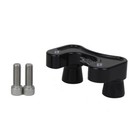 Black Handlebar Riser Adapter For Harley 15-later Super Glide Fltr Fltru Fltrk