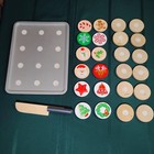 Melissa And Doug Christmas Cookie Wooden Slice And Bake Set 